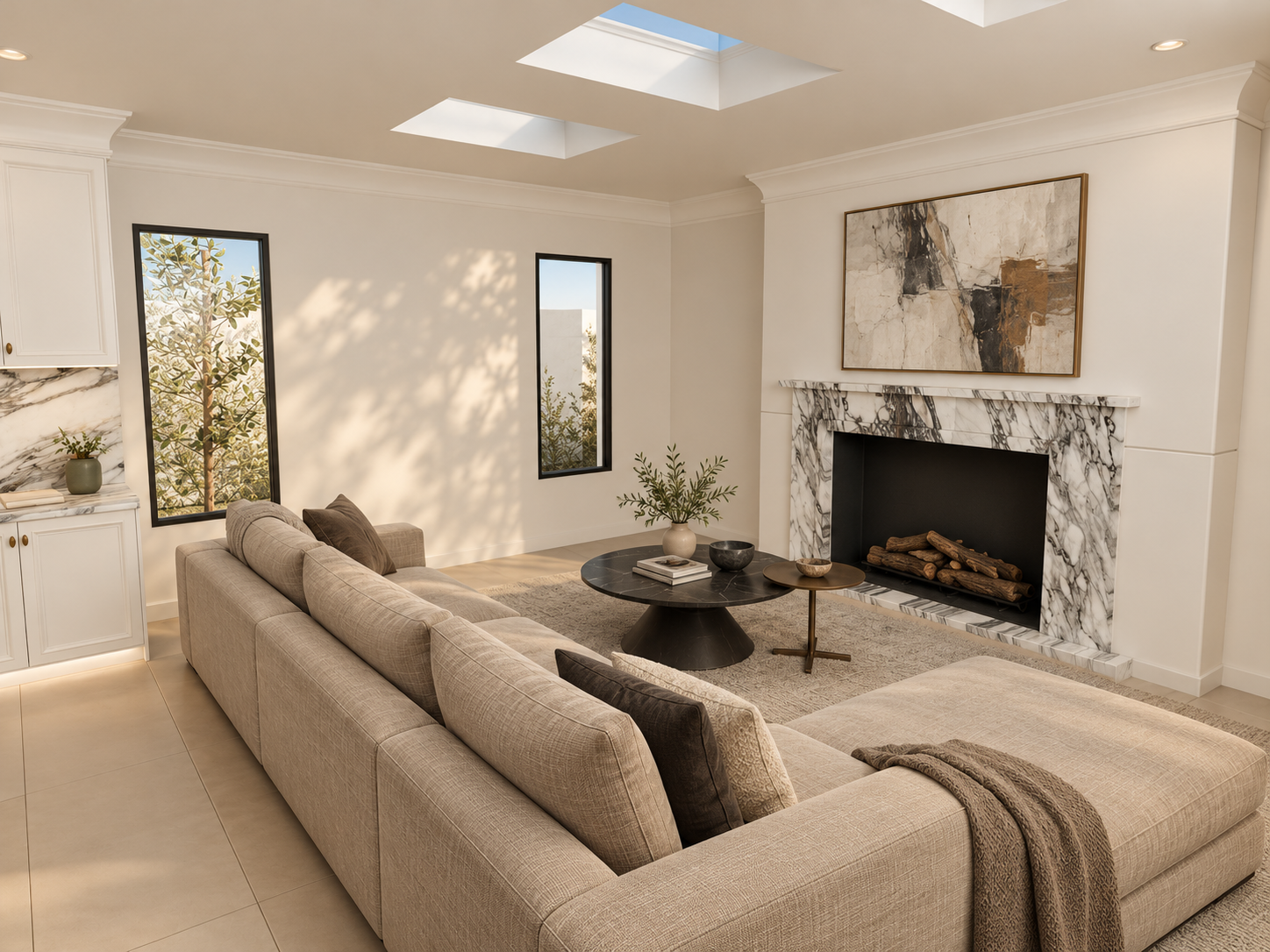 Living · Fireplace